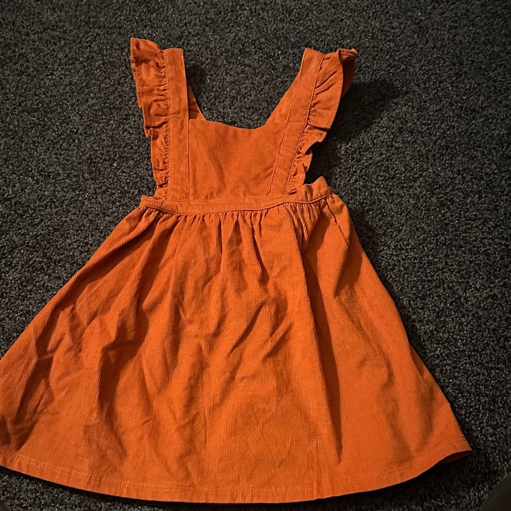 Ruffle Butts Orange Kids Dress